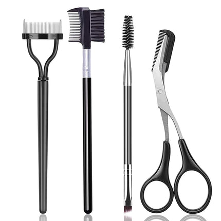 3/5PCS Eyebrow Brush Set Eyelash Comb Lash Separator Tool Professional Eye Makeup Tools With Eyebrow Trimmer Scissor For Woman