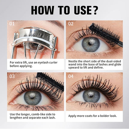 Lash Mascara Nourishing Long Lasting Thick Curling Lifting Lengthening Eyes Lashes Beauty Makeup Cosmetics Black Brown Mascara