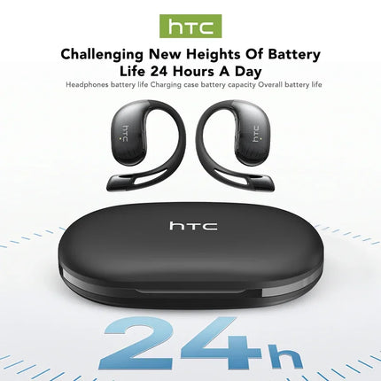 【HTC NE57】 Bluetooth V6.0 Earphones AI Translator Earbuds OWS Sport Wireless Headphones Comfort Earhooks Long Life with Mic