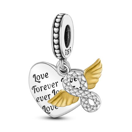 925 Sterling Silver Virgin Goddess Blessing Dangle Prayer Angel Pendant Charms Fit Original Necklace Bracelet DIY For Women Gift