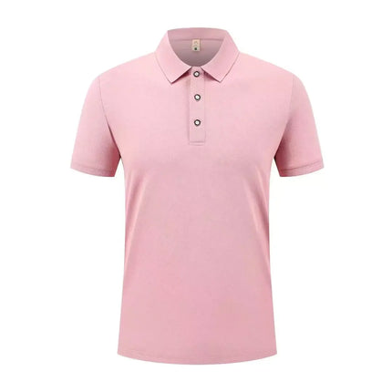Summer Casual Sports Quick-drying Lapel Short-sleeved POLO Shirt 23 Solid Color Shirt Cycling Suit Fitness Suit For Men S-4XL