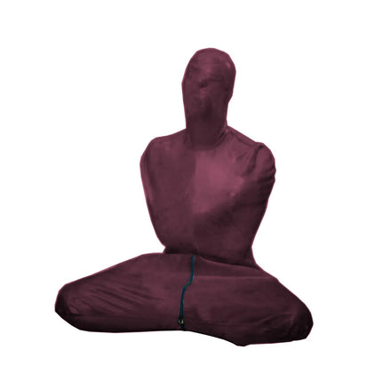 Unisex Fetish Shiny PVC Leather Bodysuit, Mummy Costumes, Sleeping Bag, Sexy Catsuit, Fron Zipper with Crotch, Halloween Cosplay
