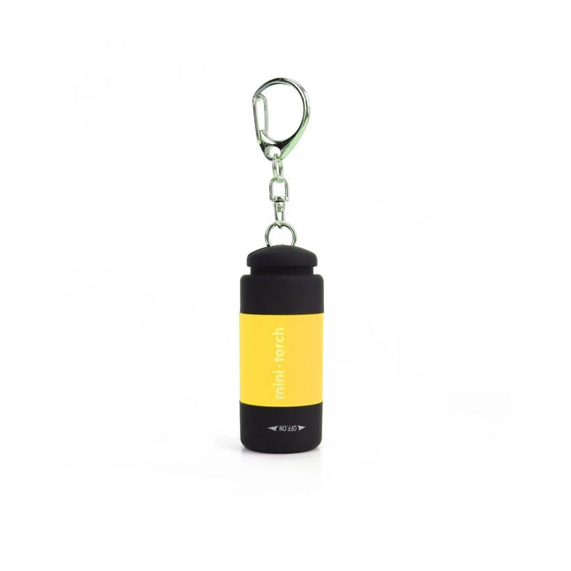 1PC USB Rechargeable LED Flashlight Pocket Keychain Flashlight Waterproof Outdoor Hiking Camping Mini Finger Light Flashlight