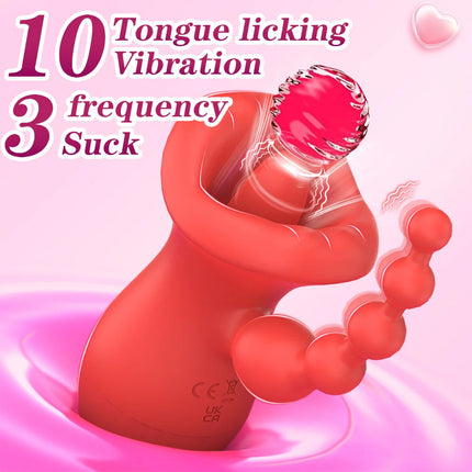 Sex Toys Sucking Vibrator for Women Tongue Licking Clitoris Sucker Female Powerful Clitoral G Spot Nipple Stimulator Adult Goods