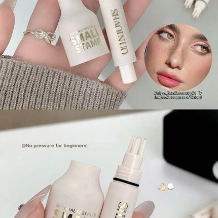 Liquid Air Cushion Freckle Stamp Pen SHAQINUO Five-point Head Freckle Natural Simulation Fake Dot Spot Pen Waterproof Lasting