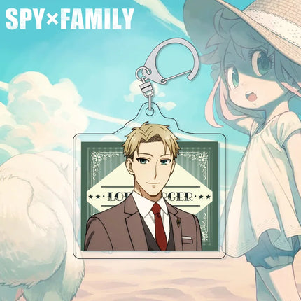 SPY×FAMILY Anya Keychain Acrylic Charm Cute Anime Figure Pendant for Backpack Bag Accessories Spy x Family Merchandise Gift for