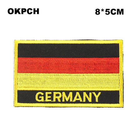 Dominican Rep. Flag Embroidery Patches Iron on Saw on Transfer patches Sewing Applications for Clothes in Home&Garden