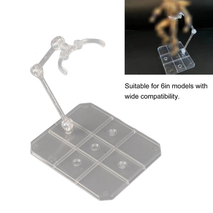 10 Sets Doll Model Stand Action Figure Stand Transparent Acrylic Anime Figure Display Stand Support Holder Base