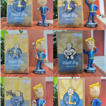 Anime Bobblehead Cute Vault Boy Full Set Action Figure Toys Collection Model Doll Desktop Ornament Display Boy Gifts