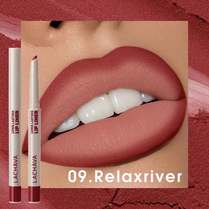 1pc Matte lip liner pen, long-lasting water and sweat resistant, twisted design - easy to apply, suitable for all skin types