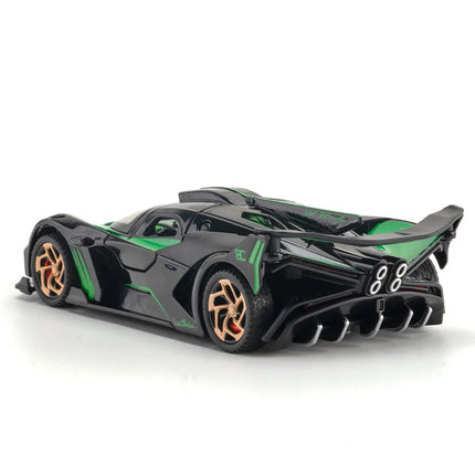 1:32 Bolide Miniature GT Die Casting Model Car Metal Alloy Sound & Light Pull Back Toy Car Birthday Gift