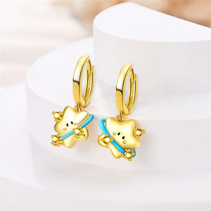 925 Sterling Silver Gold Pearl Hoop Earrings Pave Large Circular Shape Earring Gift for Women Jewelry Anniversary Wedding