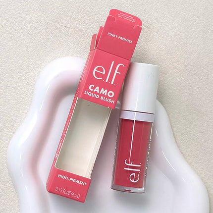 ELF Silky Liquid Primer Ice Cream Primer Pore-Blurring Base Cream Power Grip Dual-use Blush for Lips and Cheeks Liquid Blush