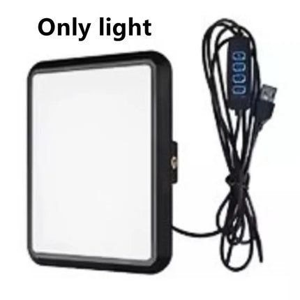 BSLIUFANG LED Photography Light Selfie Lights Conference Lighting Lamp With Scissor Arm Stand For Zoom YouTube Live Streaming