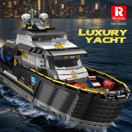 4421Pcs MOC Creative Giant Luxury Yacht Ship Building Blocks Assembling Bricks Model Toys for Boys Christmas Gift Sets