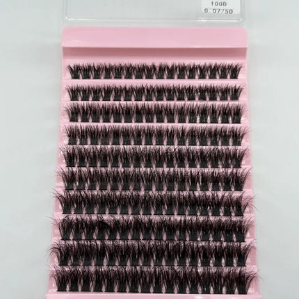 3D Mink Effect Segmented False Eyelashes Mixed Length 8-16mm Fake Eyelash Set Soft Fluffy Reusable Invisible Eyelashes Women
