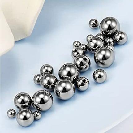 WKOUD 14G 16G Replacement Balls Surgical Steel Externally Threaded Piercing For Nipple Tongue Belly Lip Septum Rings Barbell