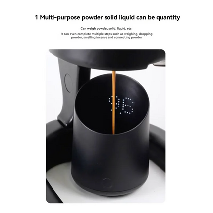 ABWM-Electronic Coffee Scale With Waterproof Weighing Cup For Espresso,Pour-Over,Drip Coffee Digital Coffee Scale Dosing Cup