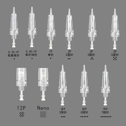 10pcs Tattoo Needle Permanent Makeup Machine Universal Needles Microblading Cartridge Needle For Eyebrow Eyeliner Lip Tattoo pen