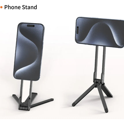 Ulanzi MA30 Carabiner-Mounted Phone Tripod for iPhone 15 14 13 12 Pro/Pro Max Dual-sided Magnet Tripod Desk Mount Phone Handle
