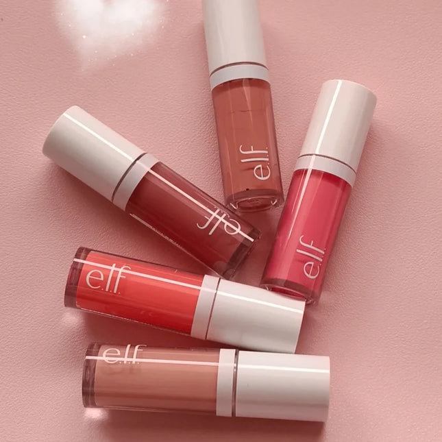 Elf Blush for Lips Cheeks Smooth Liquid Blush Two-ended Lipstick Lip Gloss Long-lasting Makeup Pink Primer for Pore Minimization