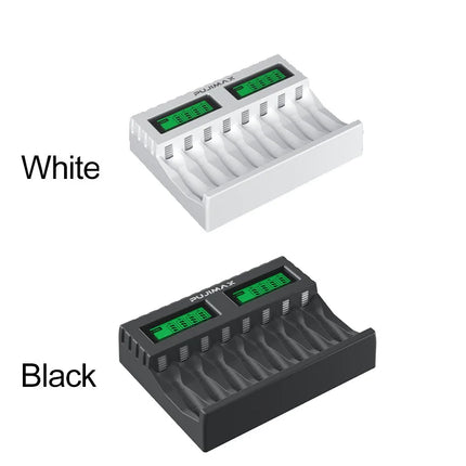 PUJIMAX New LED Display Smart Battery Charger For AA/AAA Ni-MH Rechargeable Batteries Independent Charging Battery Charger
