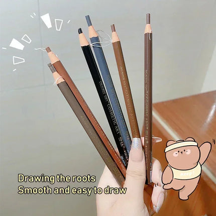 Waterproof Eyebrow Pencil Professional Women Eyes Makeup Tattoo Tint Microblading Pen Wood Natural Cosmetic Beauty Eyebrow Tool
