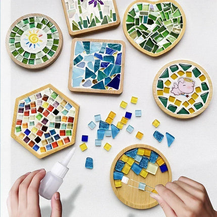 Mosaic Coaster DIY Kit Bamboo / Dessous-de-Verre Mosaïque DIY Bambou