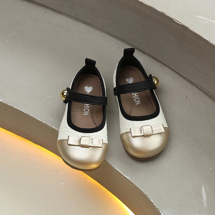 Sweet Kids Flat Shoes New Spring Autumn Girls Leather Shoes Fashion Bowknot Trend Children Causal Princess Wedding Party Shoes