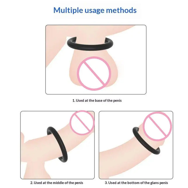 6 Pcs Adult Product Semen Lock Ring Sex for Locking Male Restraint Foreskin Obstruction Egg Restraint Ring Men Male Adult Sex