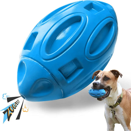 Squeaky Dog Toys for Aggressive Chewers: Rubber Puppy Chew Ball with Squeaker, Almost Indestructible and Durable Pet Toy