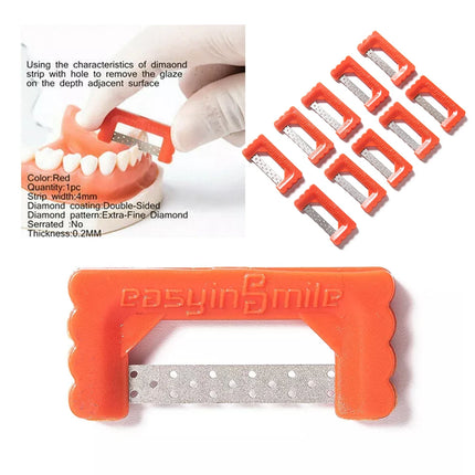 Easyinsmile IPR Orthodontics Stripping Dental Kit Interproximal Reduction Strips Polish Tooth Enamel Reduce Serrated Saw