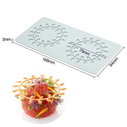 New Various Leaves Geometric flower Silicone Cake Lace Mold Cake Decorating Tool Border Decoration Lace Mold kitchen Baking Tool