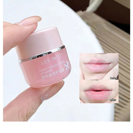 LEEINTO Honey Lip Balm Set Moisturizing Lip Balm Day and Night