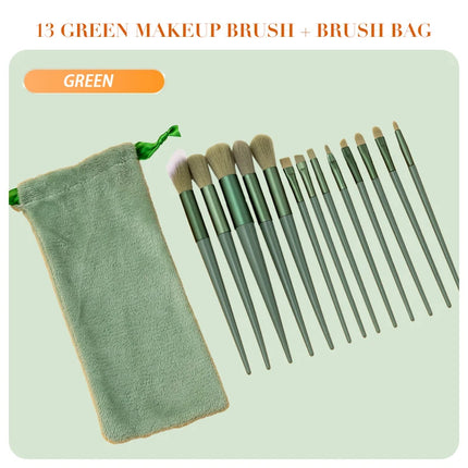 10Pcs Mini Makeup Brush Set Powder Eyeshadow Foundation Blush Blender Concealer Beauty Makeup Tools Brush Professional Supplies