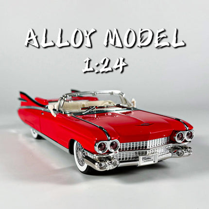 1:24 retro luxury convertible sports car alloy model, exquisite desktop ornaments, best collection for car model enthusiasts