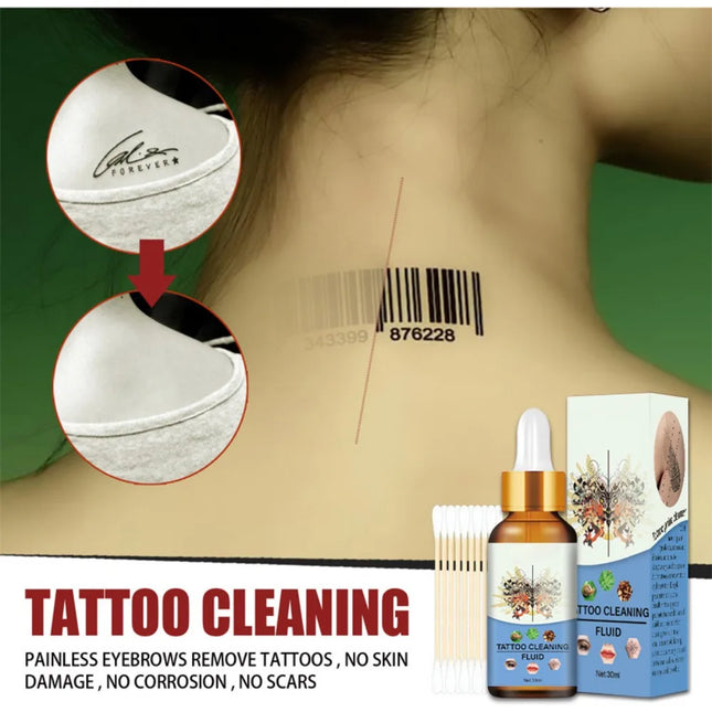 30ml Quick Tattoo Removal Liquid Agent Microblading Bleaching Makeup Permanent Corrector Removal Pigment Tattoo Color Fade Cream