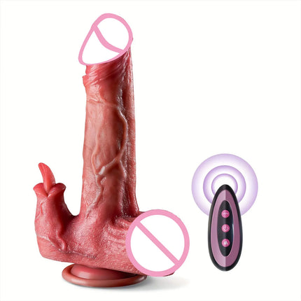 Realistic Dildo Vibrator Remote Control Penis Licking Clitoris Penetration-Anal Female Masturbator Big Dick Sex Toys for Women