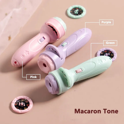 Baby Projector Torch 10Cards Cartoon Projection Flashlight 80 Patterns Creative Children Early Education Toy Sleeping Story Book