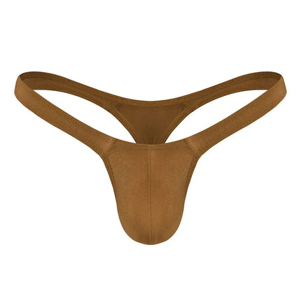 Sexy Solid Color Thongs Low-Rise Simple T-Back Thong Bluge Pouch Briefs G-String Bikini Underwear Man Thong For Men