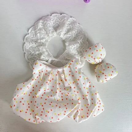 Only Clothes Baby Three 400% Gross Vinyl Plush Toy Baby Clothes New Year'S Christmas Baby Clothes Dress Set Cute Outfit Surprise