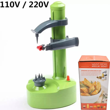 220V 110V Automatic Electric Apple Potato Peeler with 3 Blades Fruit Pear Paring Machine Kitchen Corer Cutter For Vegetable Home