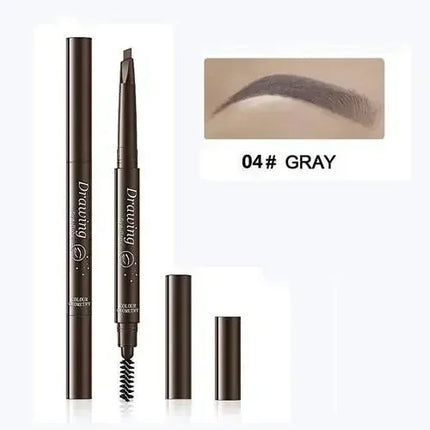 Double Ended Eyebrow Pencil Waterproof Long Lasting Eyebrow Enhancers Eye Makeup Cosmetic Tools with Brush Brow Extension Pencil