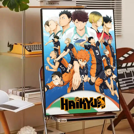 H-Haikyuu Anime Volleyball Poster Modern Waterproof HD Wall Art Decor For Home Living Room