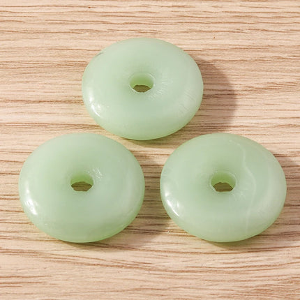 Tusember 10pcs Traditional Chinese Good Fortune Lucky Jade Charms Pendants for Jewelry Making Earrings Necklace Bracelet DIY