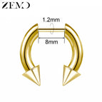 143-Gold-8MM / Nose Rings & Studs