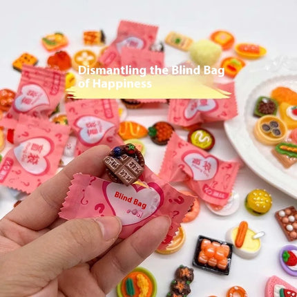 40 Pieces Of Mini Resin Candy Blind Boxes Food Accessories Home Crafts Decoration Cake Blind Bags Randomly Gited As Gifts
