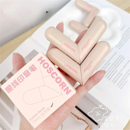 Waterproof Double-Wing Integrated Eyeliner Stamp - Sweat Proof & Long Lasting Easy to Use for Beginners Lazy Makeup Stencil