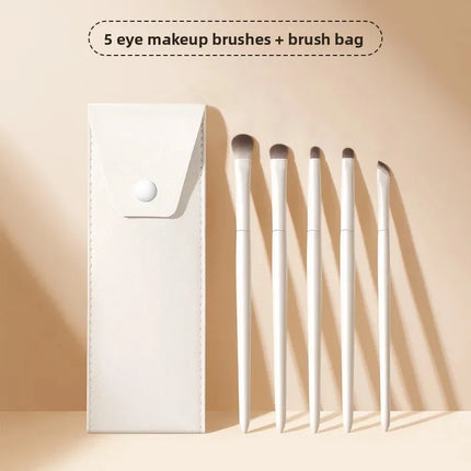 Cloud Porcelain 8-Piece Eyeshadow Brush Set Soft Bristle Blade Edge Eyeshadow Brush Nasal Shadow Brush Eye Makeup Diffusion Brus