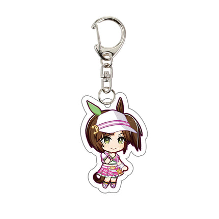 Fans gifts Anime keychains Acrylic Stand Ornaments Uma Musume Pretty Derby Oguri Cap Silence Suzuka Agnes Tachyon Clear Bliss